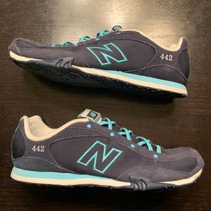 New Balance 442 Bungee Cord Lace Slip On Sneaker, Navy Blue, Size 7.5